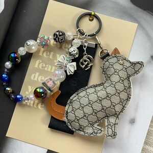 Authentic Gucci Ribbon with beads charm